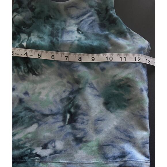ATHLETA GIRL Long Distance Green Blue Tie Dye SPORTS BRA Sz XL 14 EUC - Picture 5 of 5